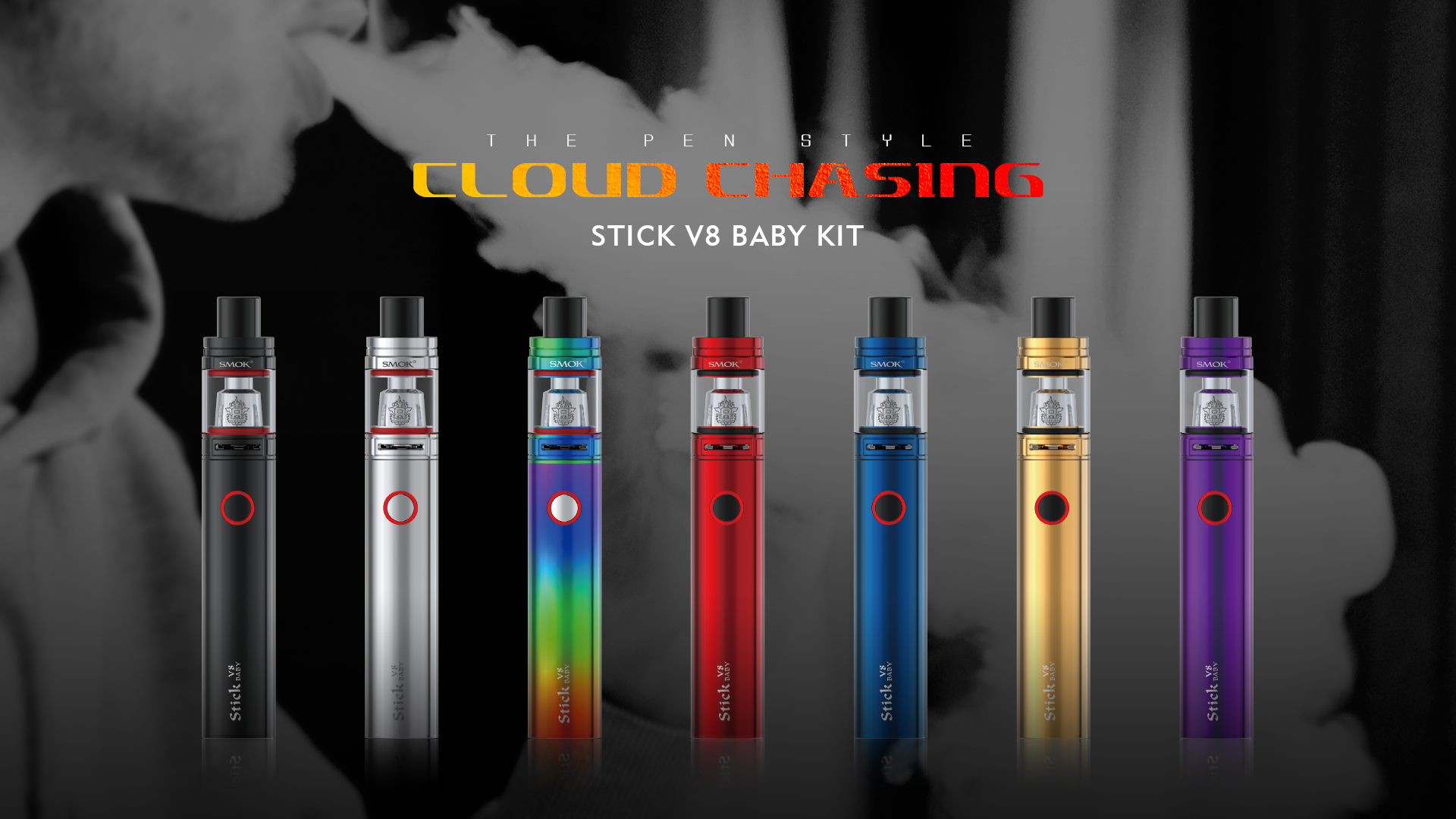 Pen Style Cloud Chasing Feature - SMOK Stick V8 Baby Kit&Mod 