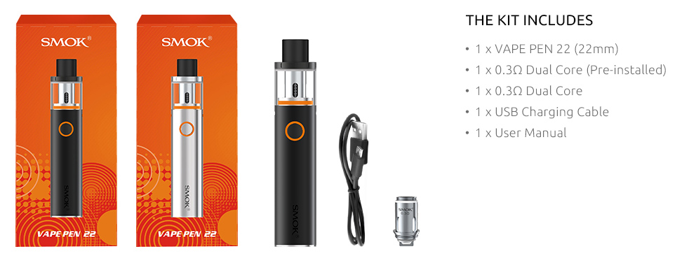 What SMOK Vape Pen 22 Kit Includes 