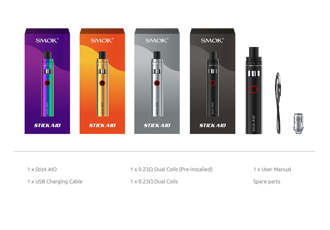 The Kit Includes - SMOK Stick AIO Mod 