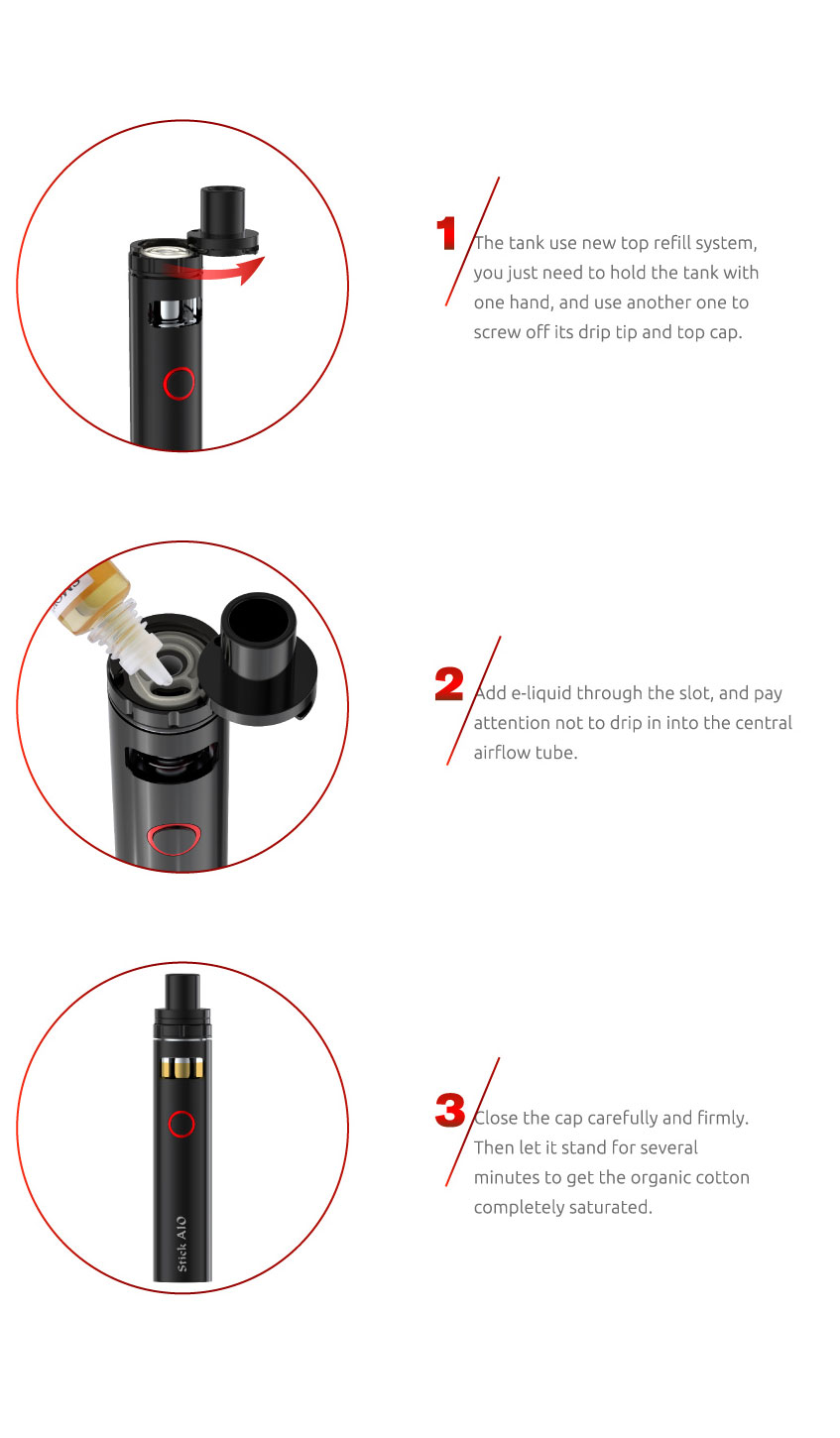 SMOK Stick AIO Kit&Mod with Top-Cap Filling Design