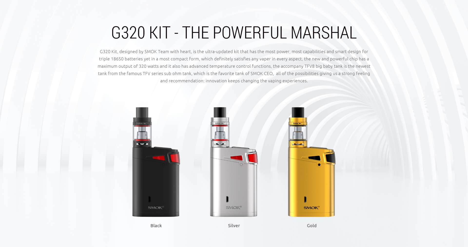 The Powerful Marshal - SMOK G320 Kit 