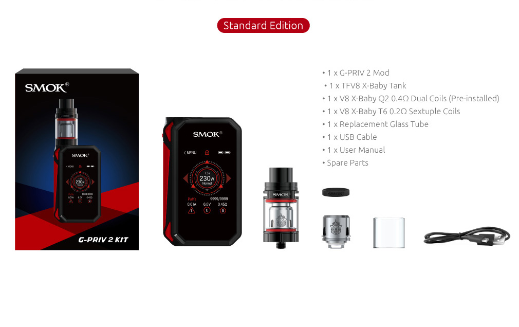 The Standard Edition of SMOK G-Priv 2 Kit&Mod 