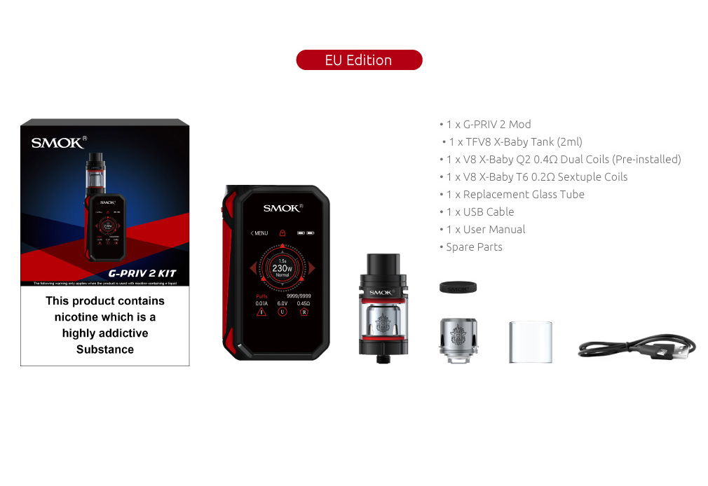 The EU Edition of SMOK G-Priv 2 Kit&Mod 