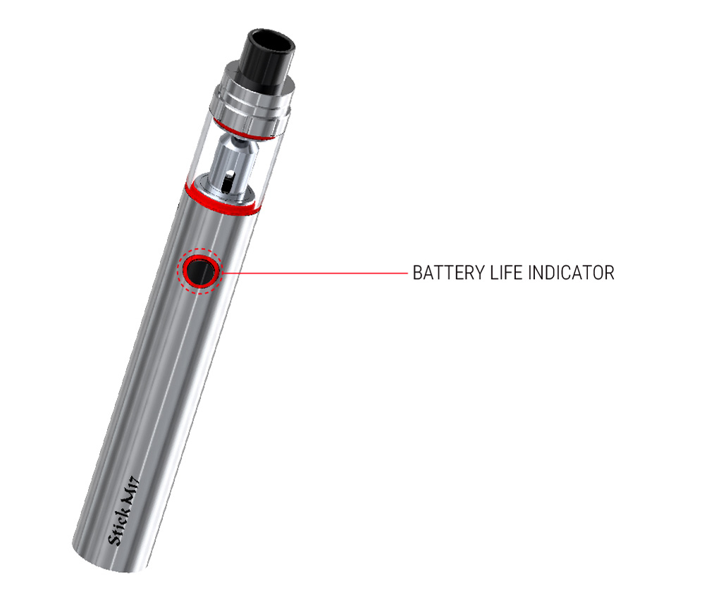 Intelligent Battery life Indicator of SMOK Stick M17 Kit 