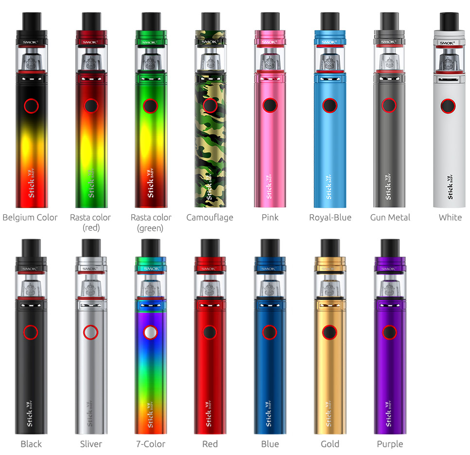 SMOK Stick V8 Baby Kit Has 15 Color Avaliable