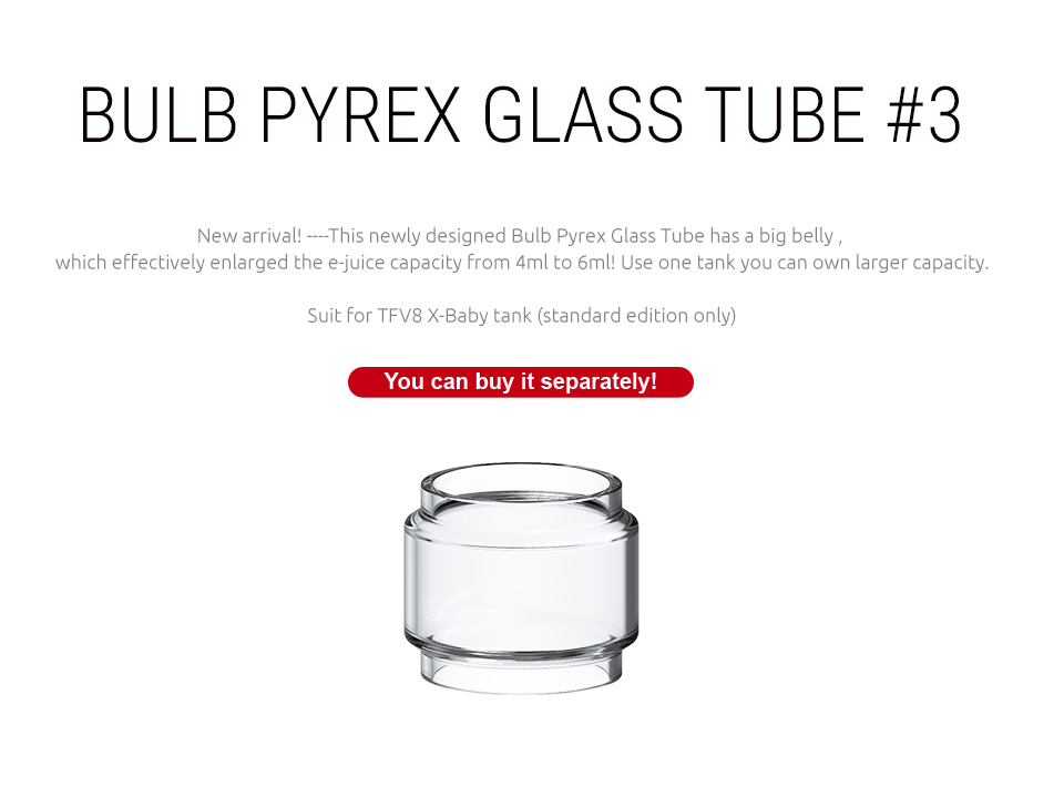 Bulb Pyrex Glass Tube #3 - SMOK Stick X8 Kit 