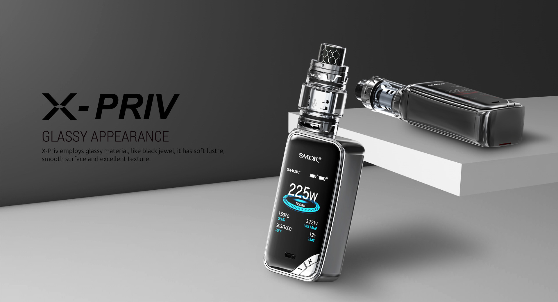 Glassy Appearance of SMOK X-Priv Kit