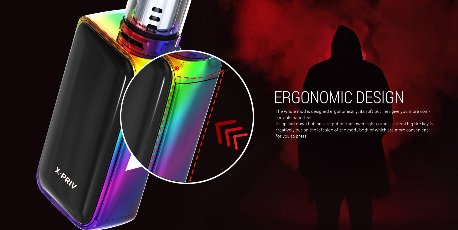 Ergonomic Design of SMOK X-Priv Kit