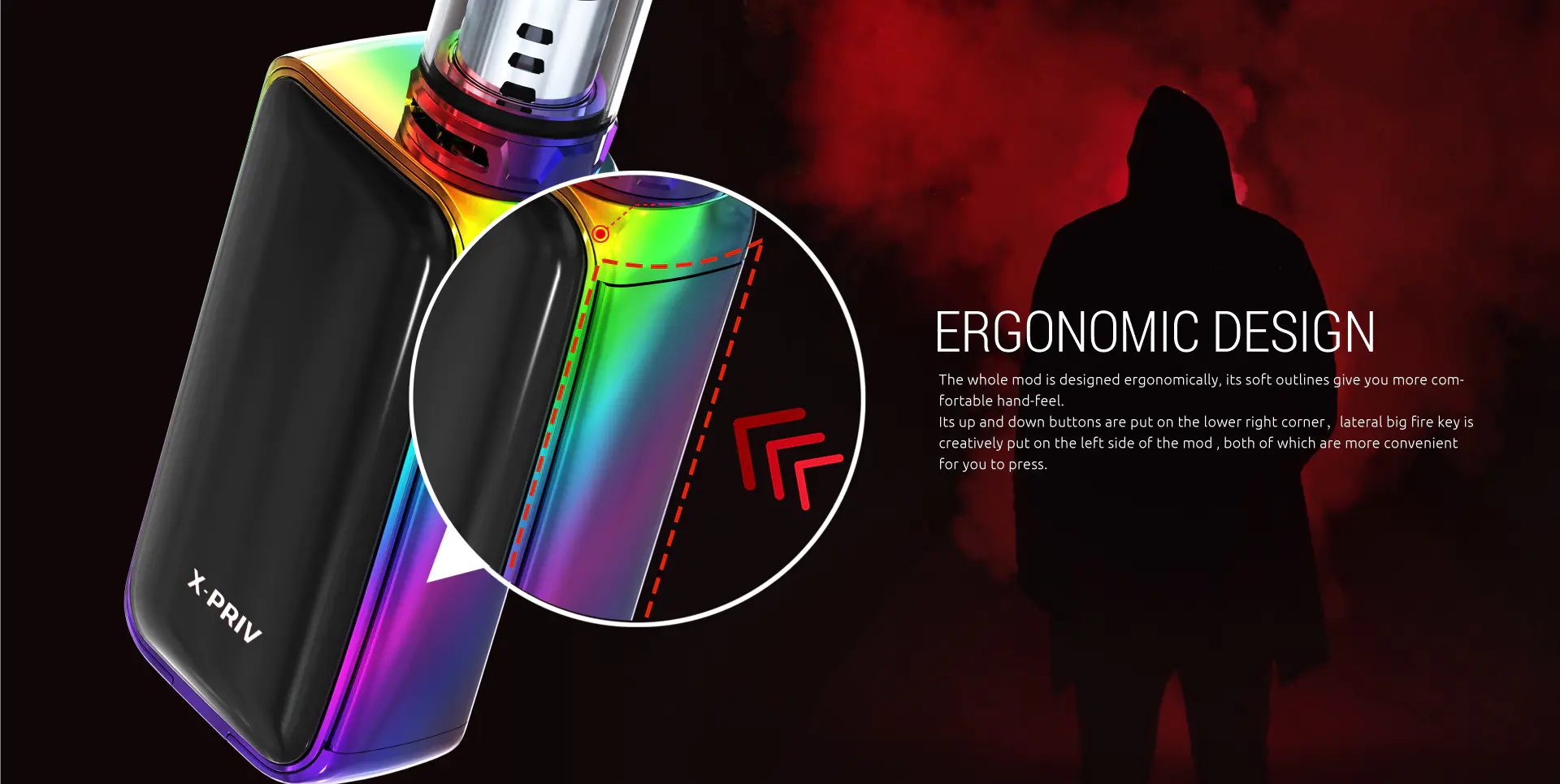 Ergonomic Design of SMOK X-Priv Kit
