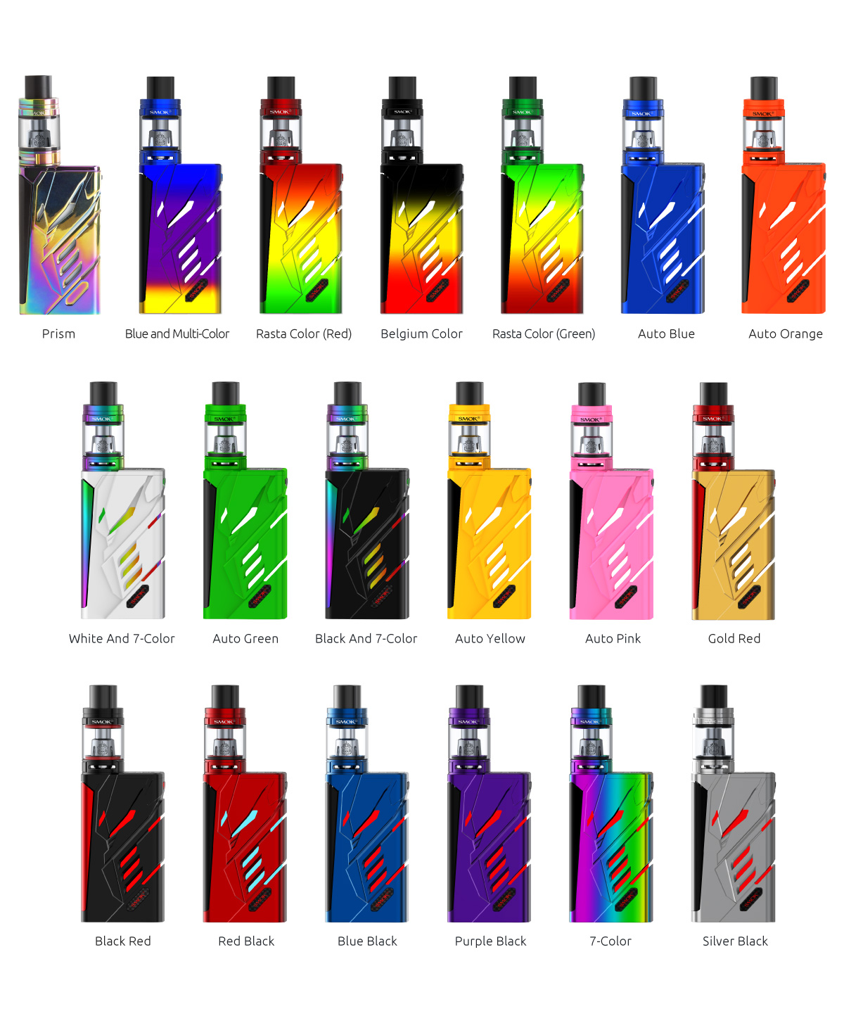 19 Finished Colors Avaliable for SMOK T-Priv Kit