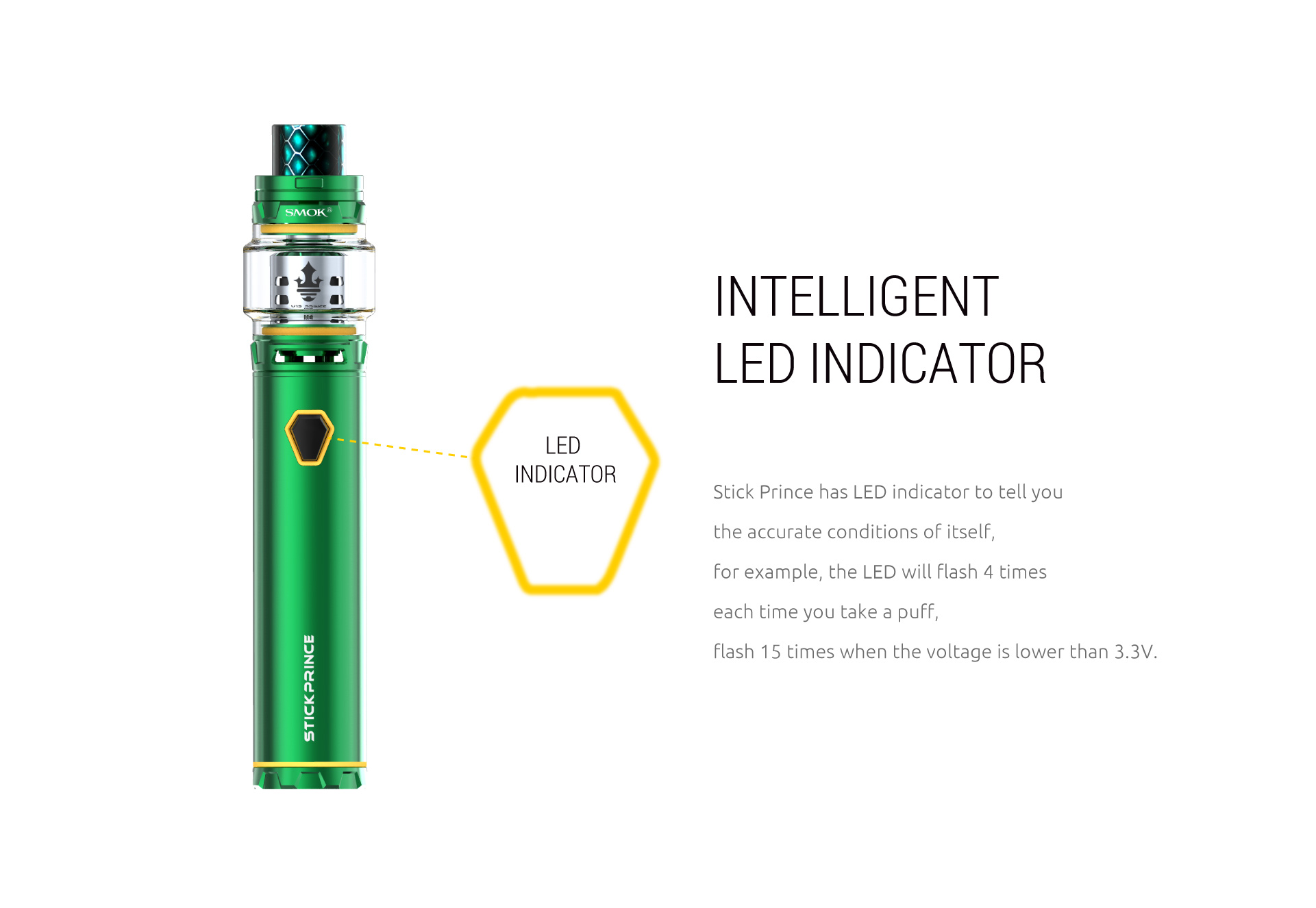 SMOK Stick Prince Kit with Intelligent Led Indicator Feature