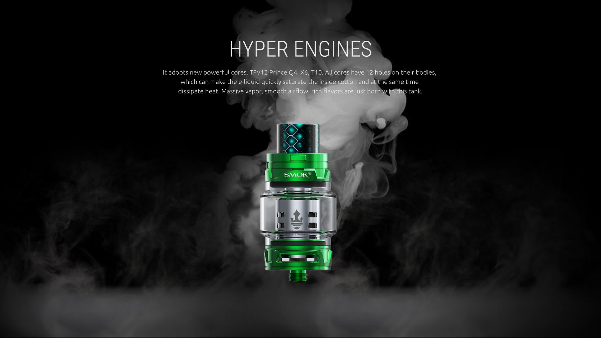 SMOK TFV12 Prince Adopts New Powerful Cores 