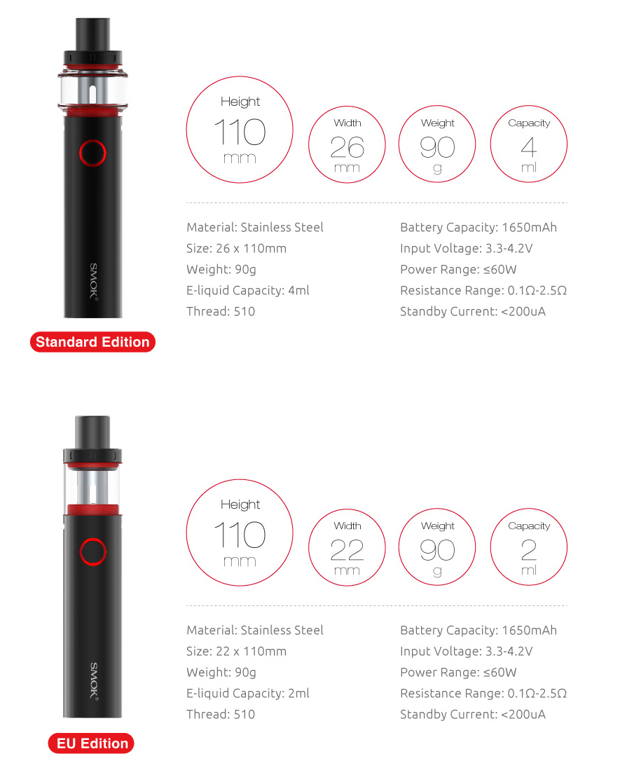 Vaper Pen 22 - Tanque Recargable Con Esencia Liquida