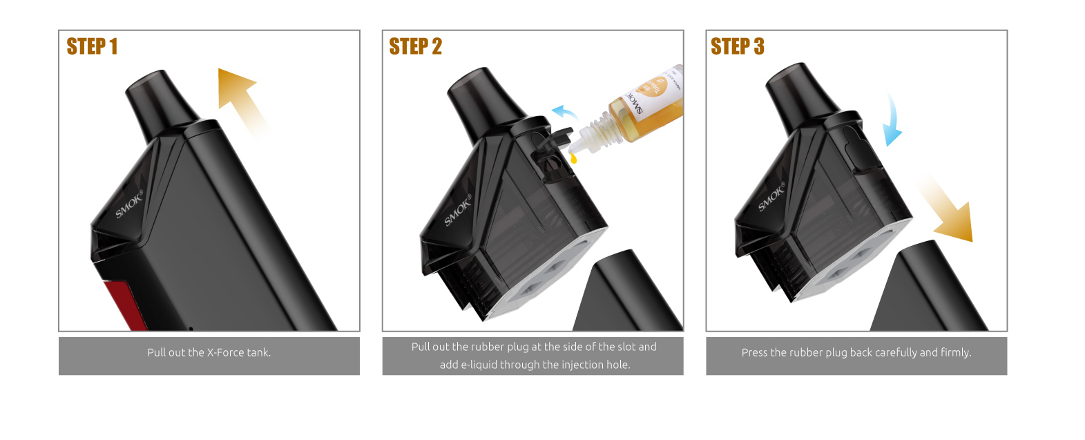 How to Fill with E-Liquid - SMOK X-Force Kit