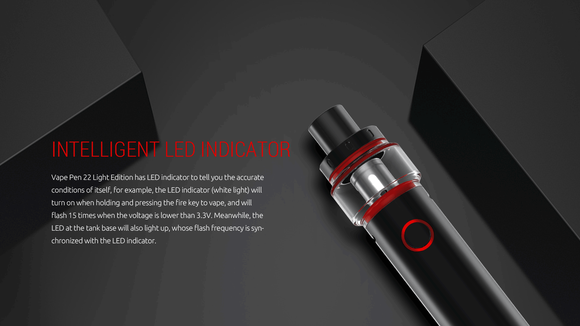 SMOK Vape Pen 22 Light Edition Battery with Intelligent Led Indicator