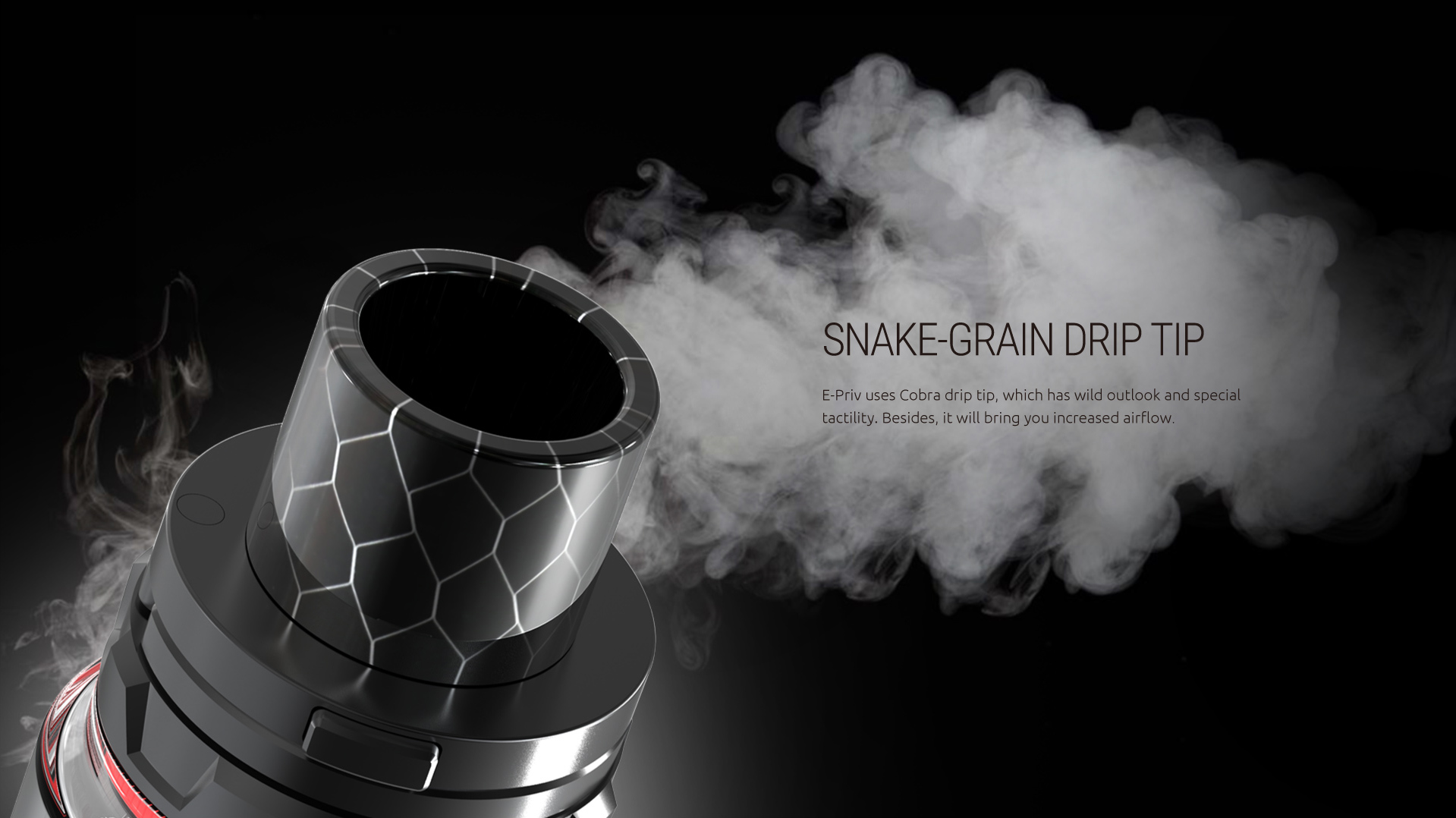 Snake-Grain Drip Tip for SMOK E-Priv Kit