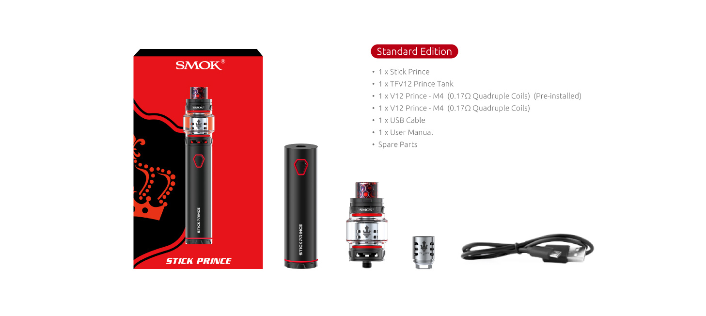 The Kit Includes of SMOK Stick Prince 