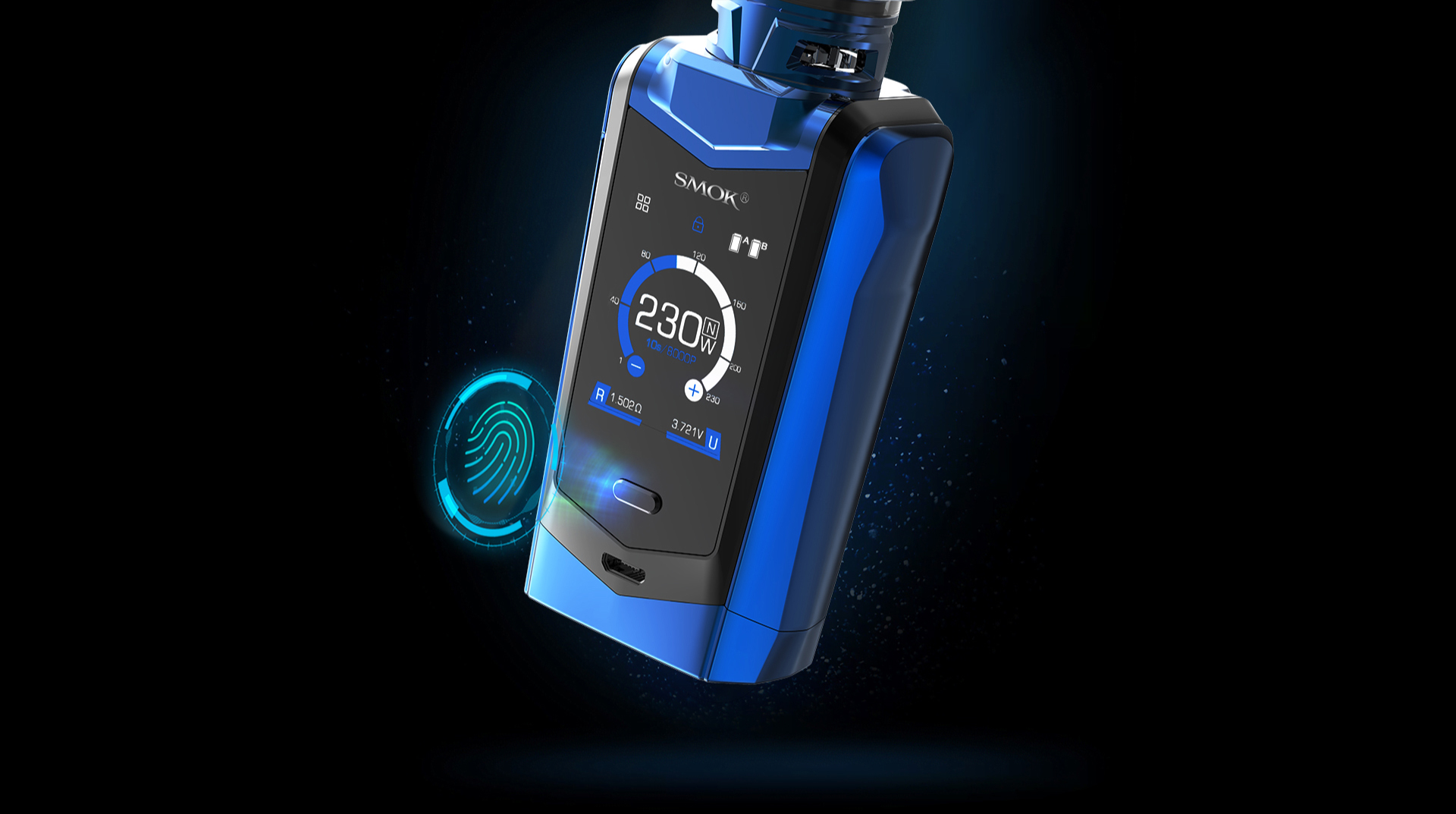 The Independent Screen Locking Button of SMOK Species Kit