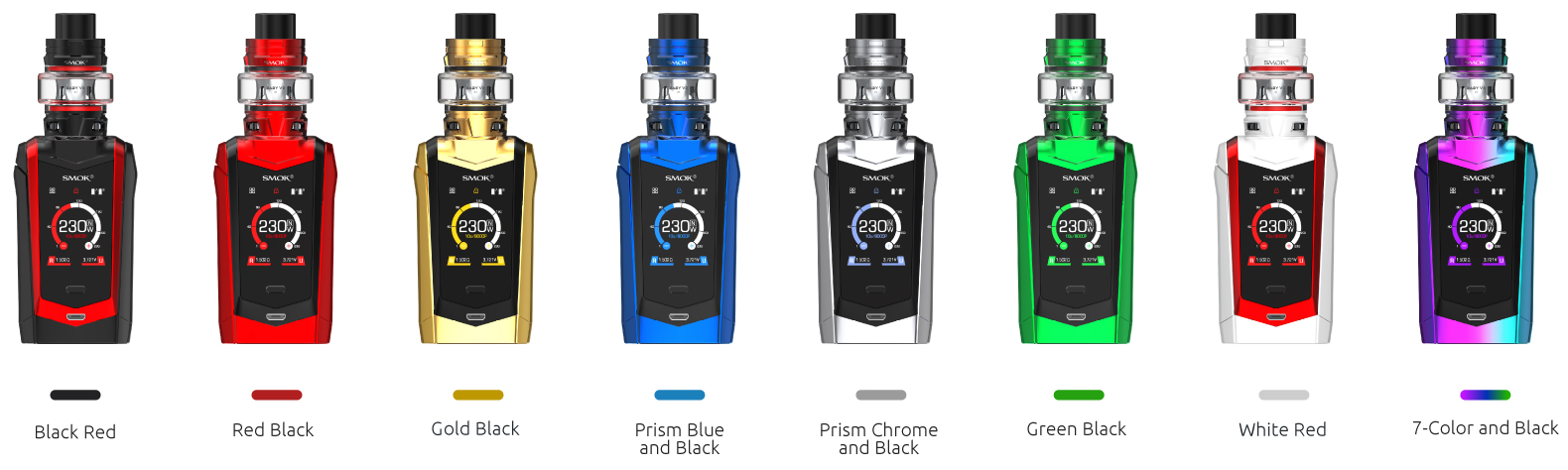 8 Colors Available for SMOK Species Kit