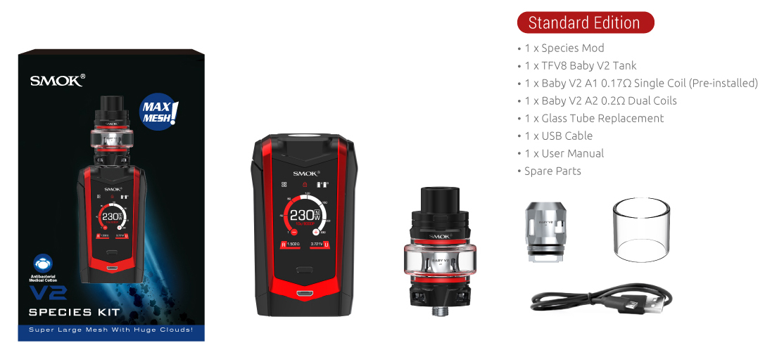 smok species v2 glass