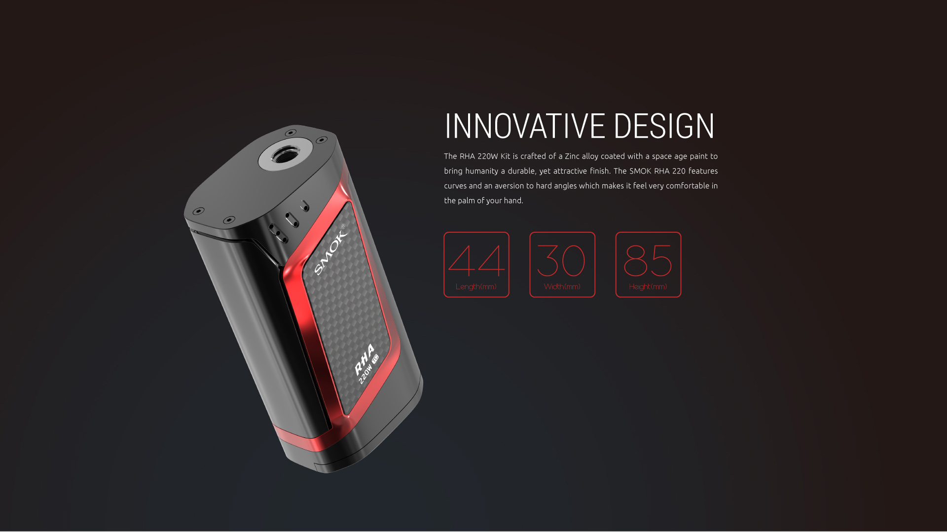 Innovative Design of SMOK RHA 220W Kit&Mod 