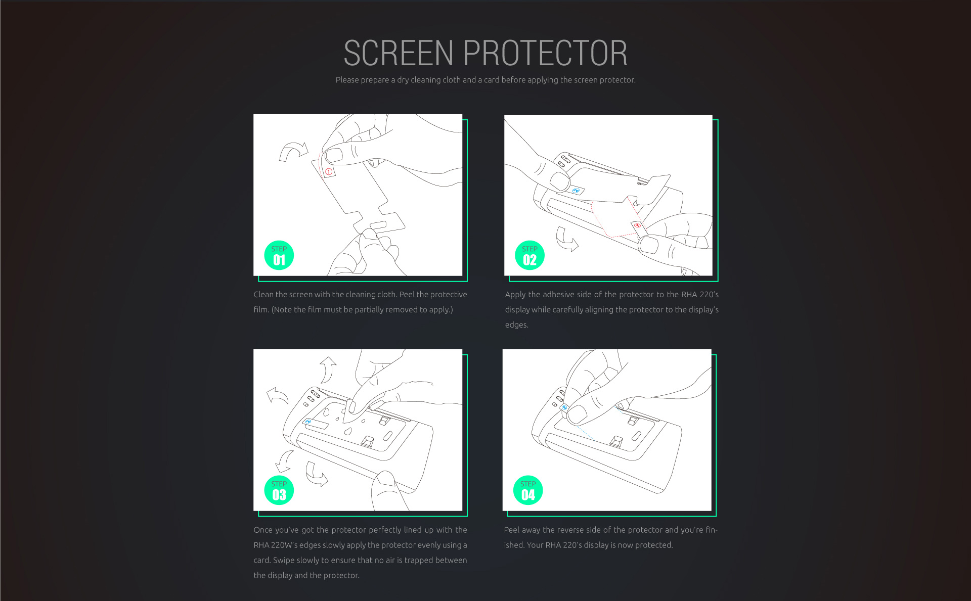 Screen Protector Details - SMOK RHA 220W Kit