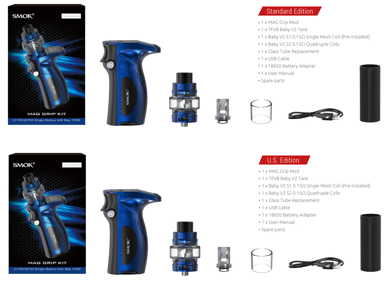 The Kit Includes of SMOK Mag Grip 