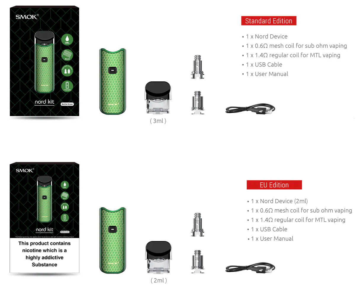 2 Editions of SMOK Nord Kit