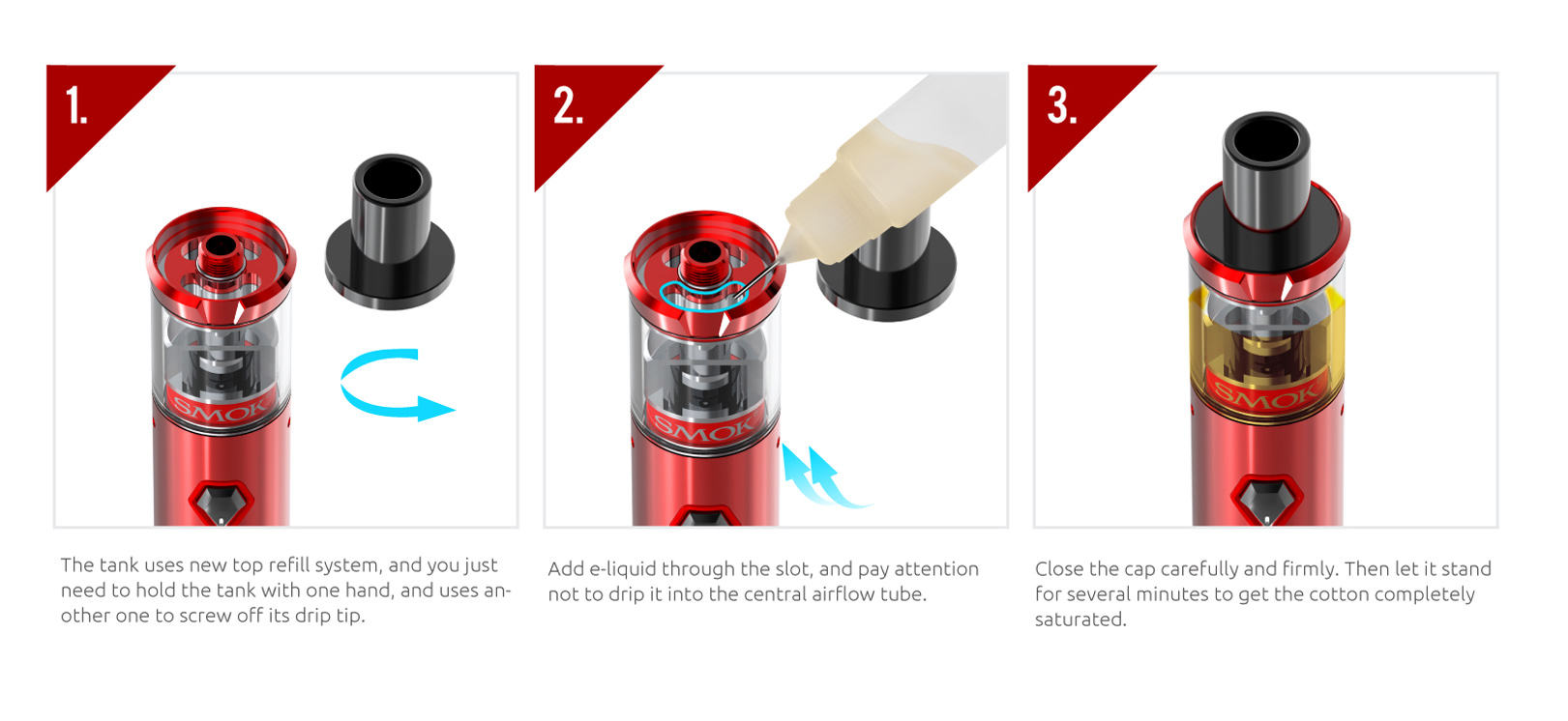 SMOK Top Cap Filling Design - SMOK Official Site