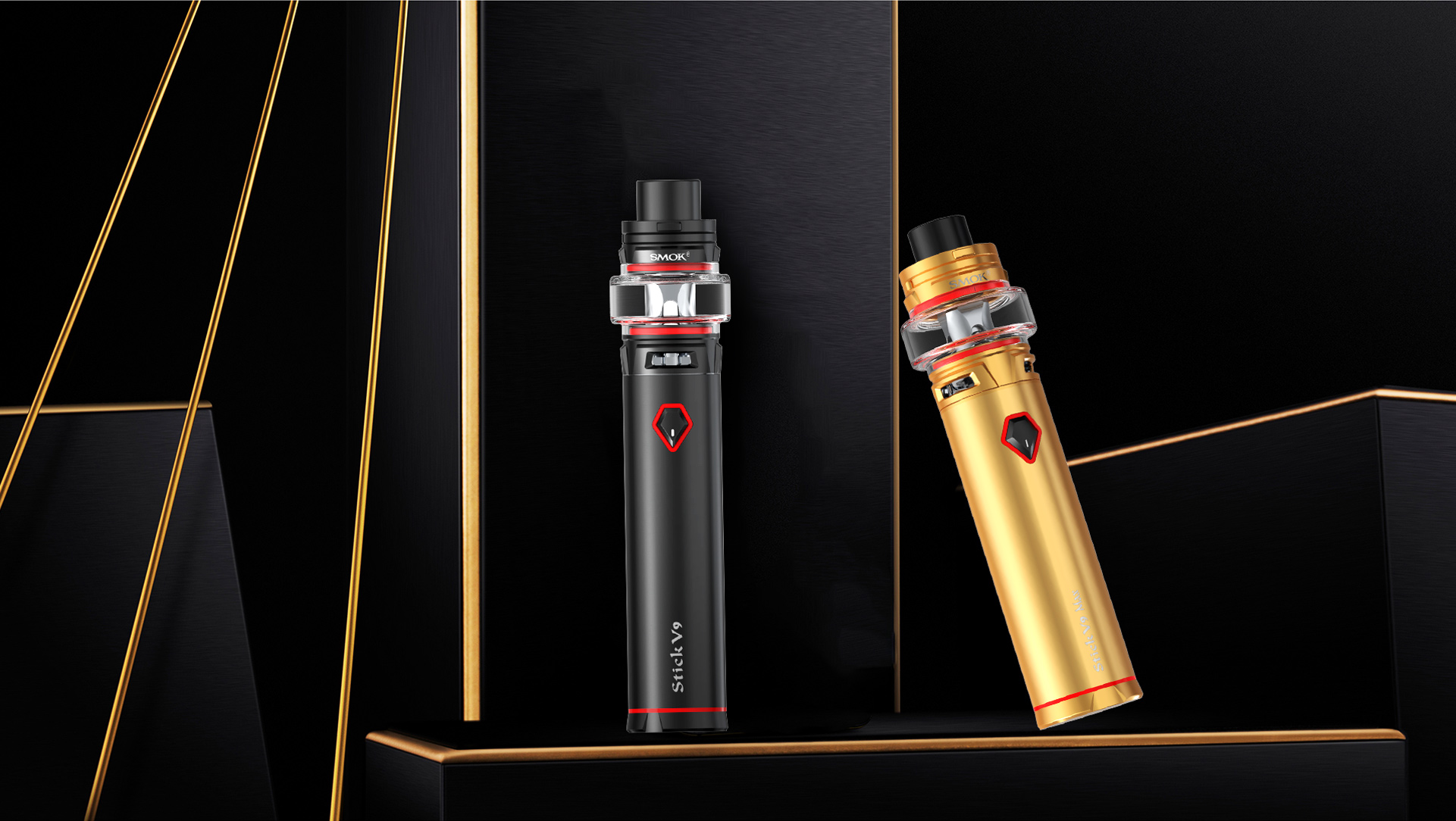 Black and Gold SMOK Stick V9&Stick V9 Max Kit