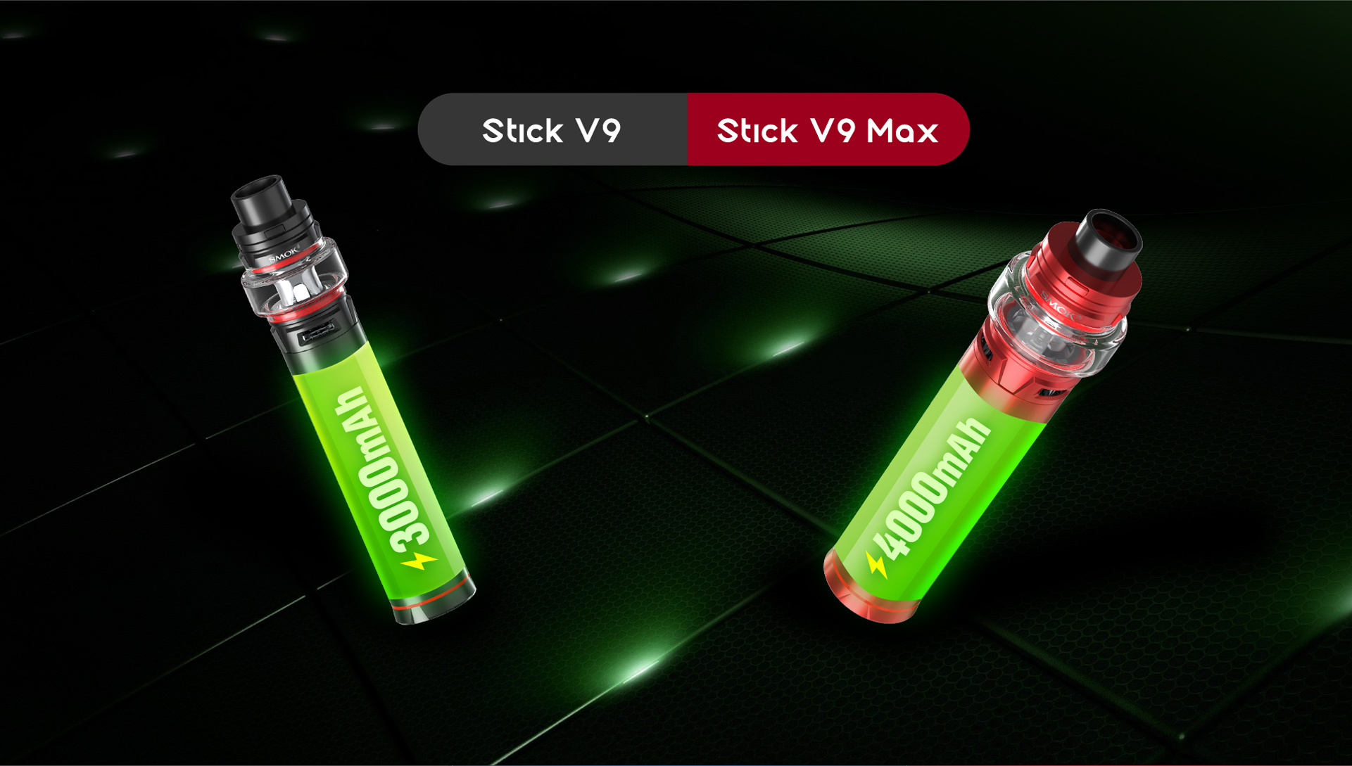 SMOK Stick V9&Stick V9 Max Kit with Unprecedented Built-in Battery Power