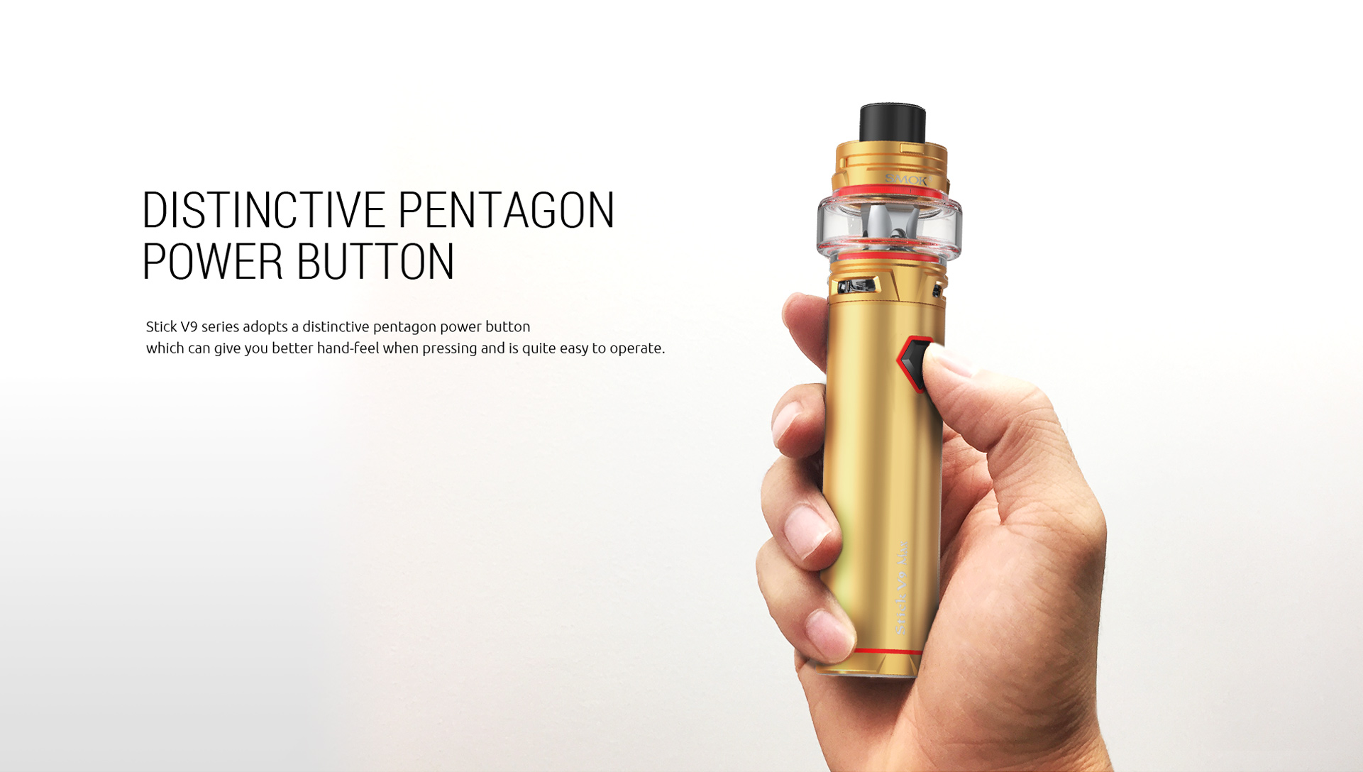 Distinctive Pentagon Power Button - SMOK Stick V9&Stick V9 Max Kit