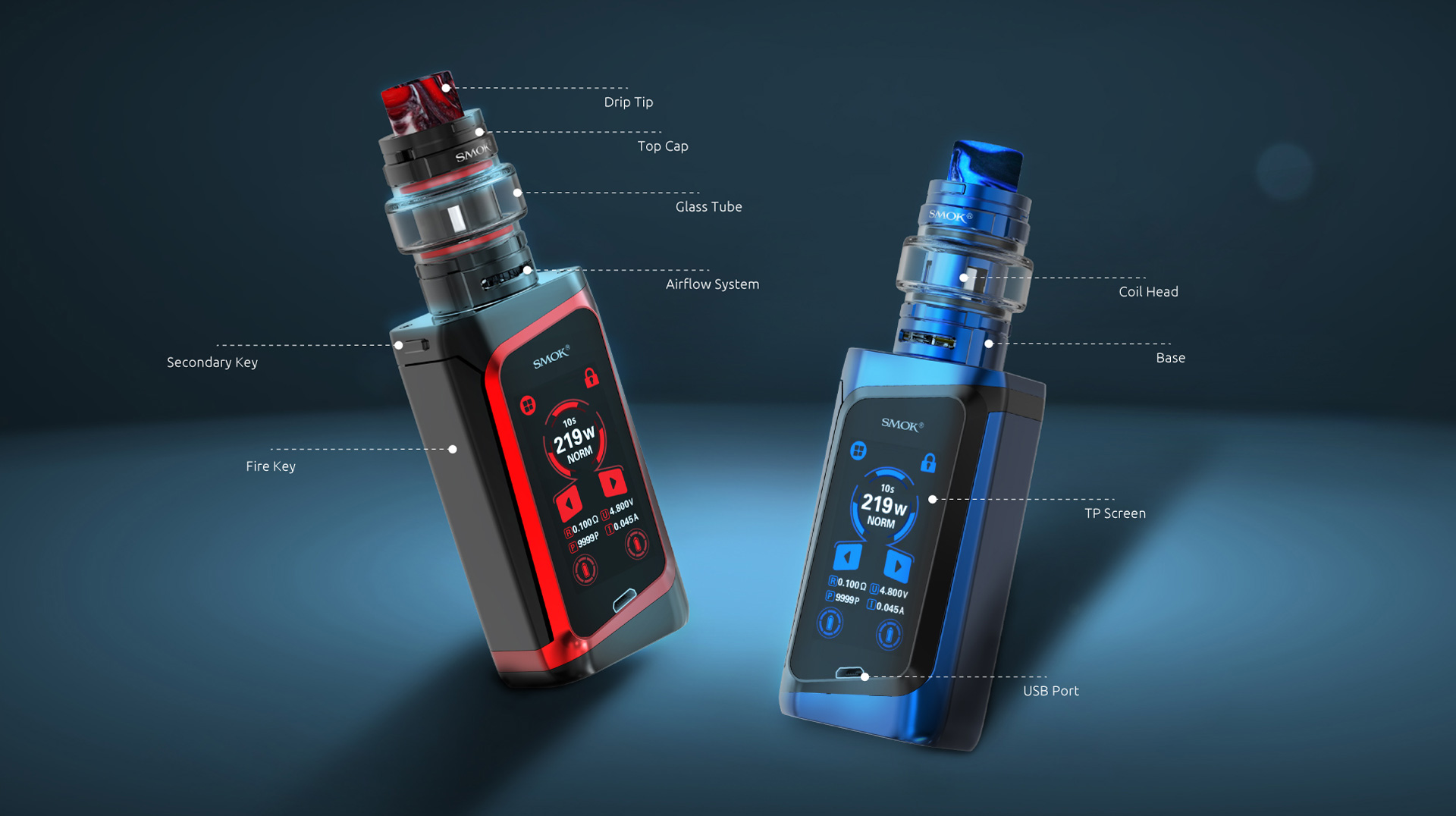 The Components of SMOK Morph 219 Kit