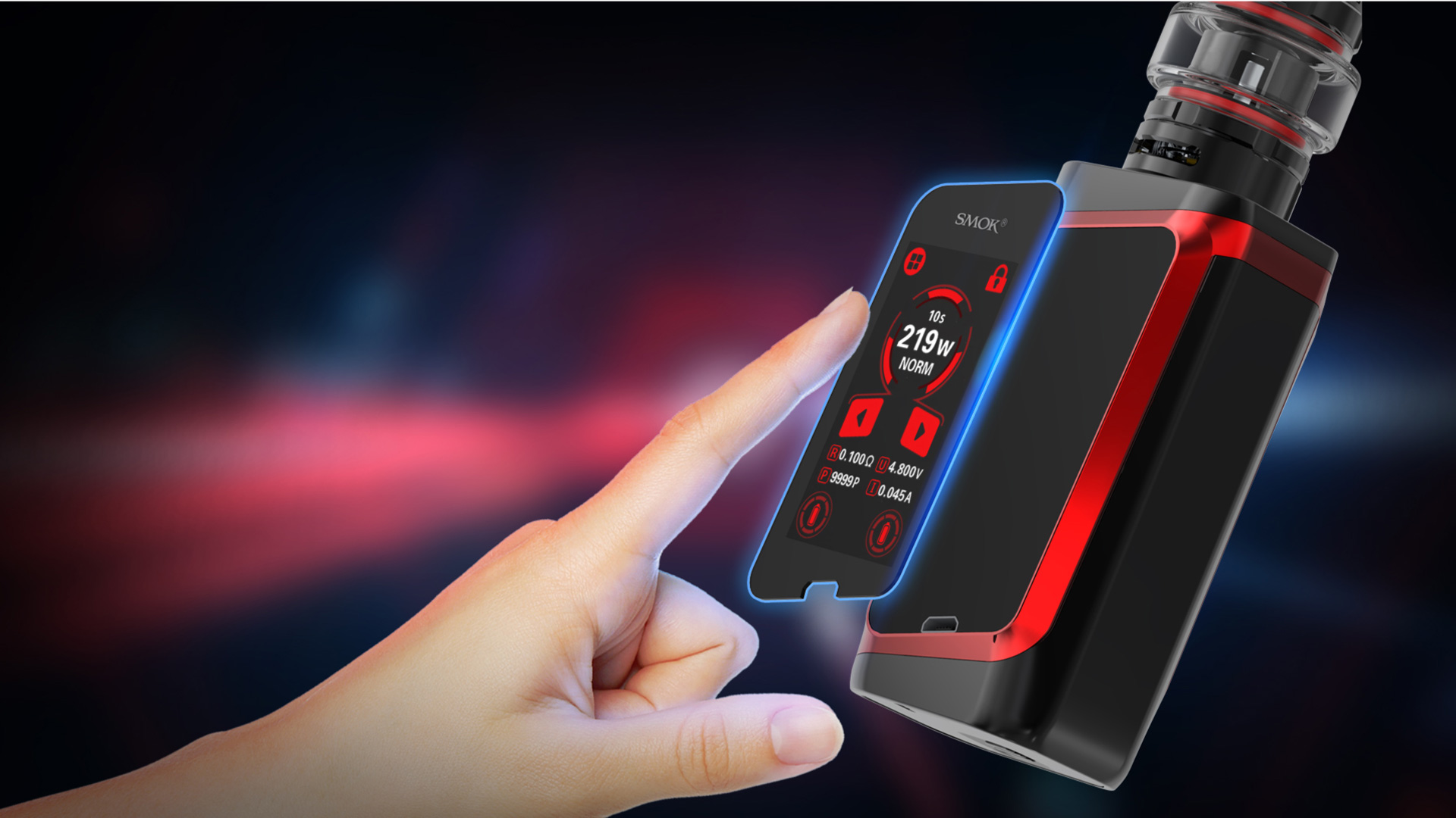 1.9" Colorful Touch Screen of SMOK Morph 219 Kit