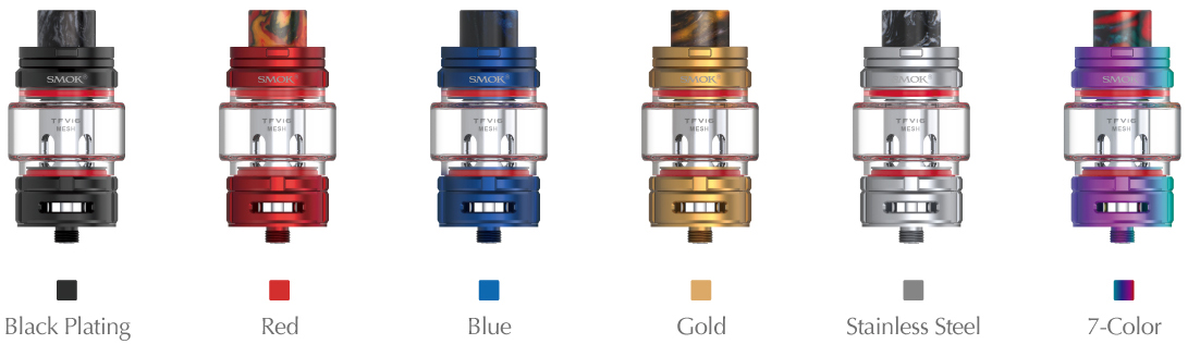 6 Colors Available for SMOK TFV16 Tank