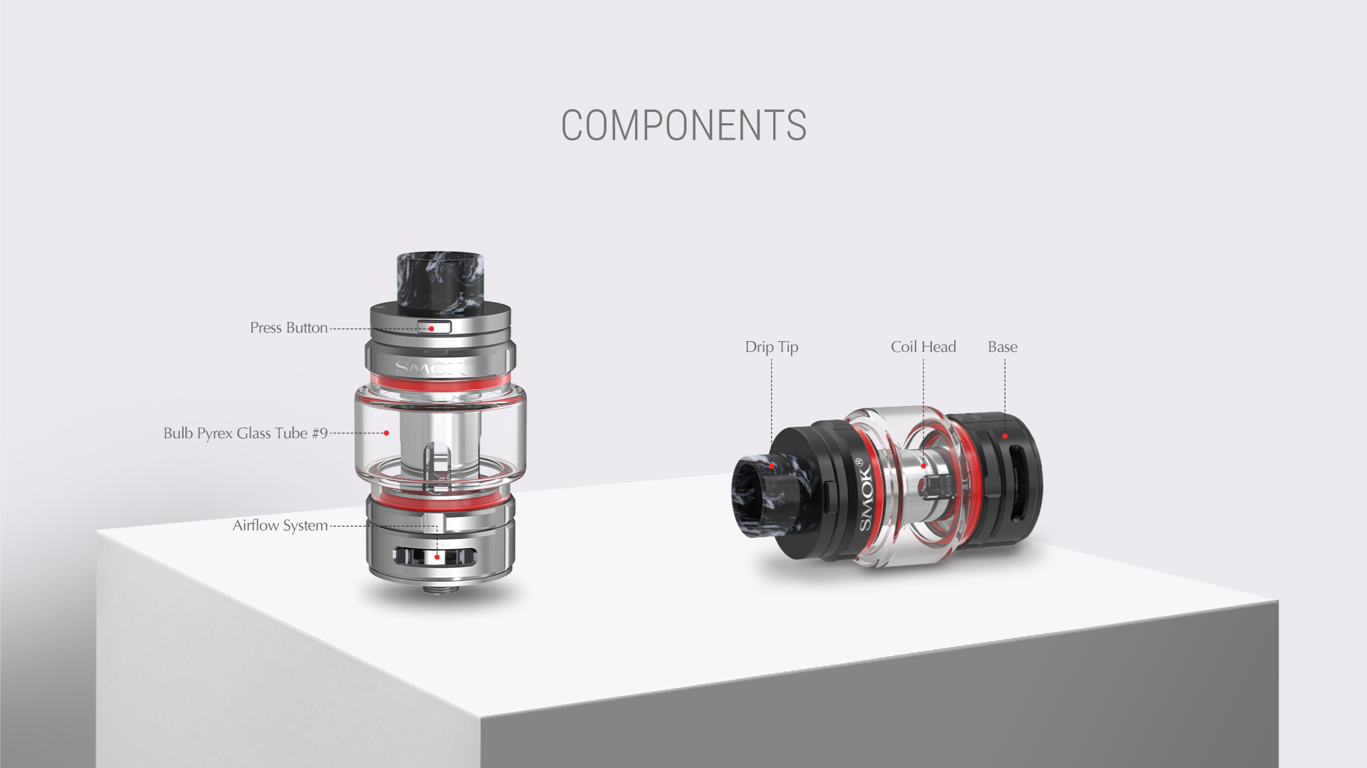 The Components of SMOK TFV16 Tank