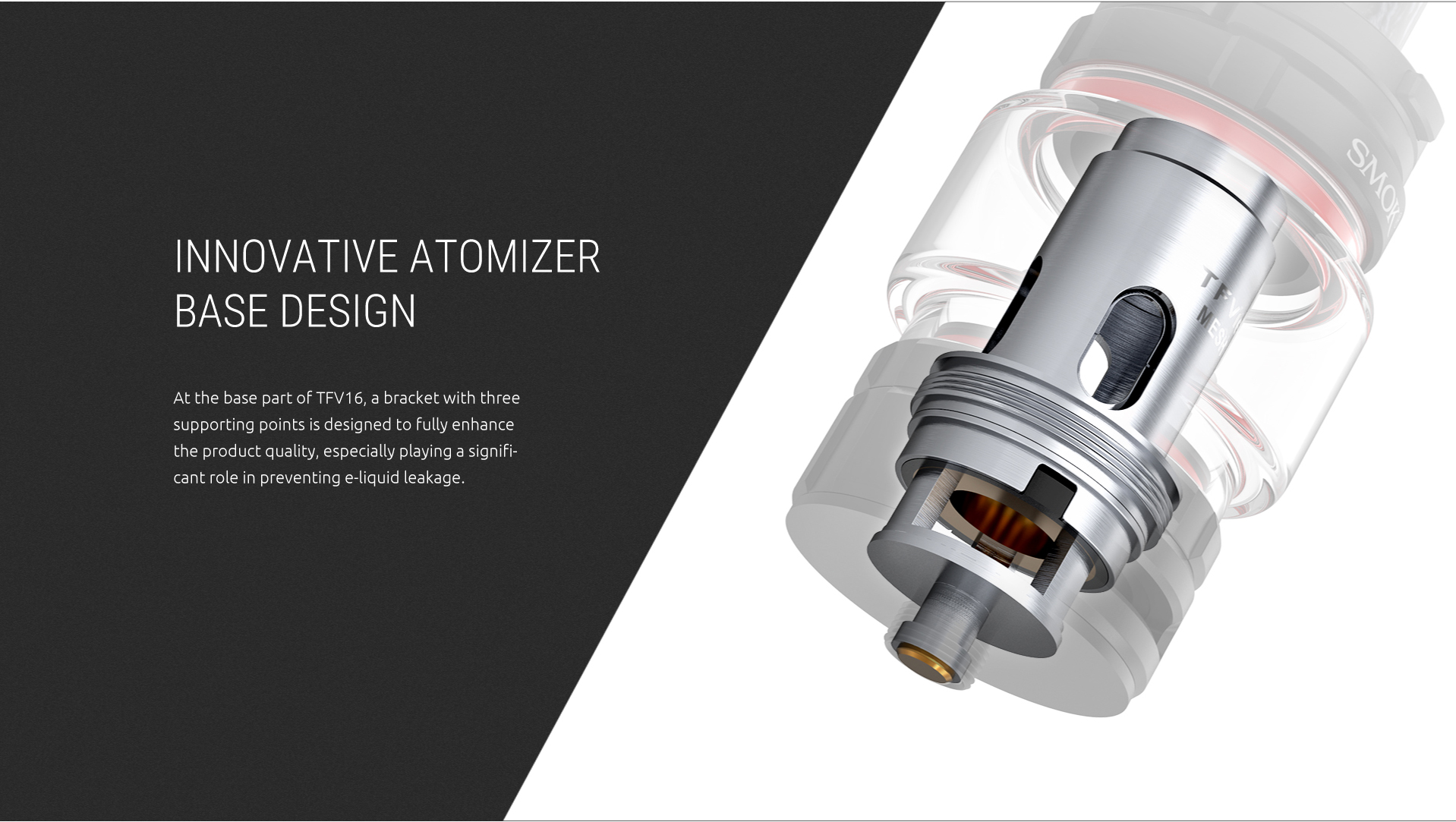 SMOK TFV16 Tank'S Innovative Atomizer Base Design