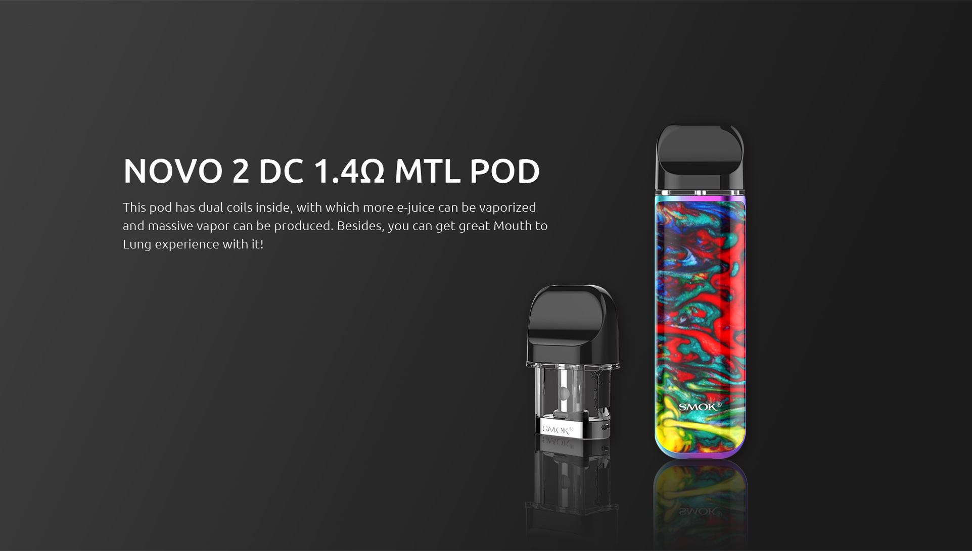 Novo 2 DC 1.4Ω MTL Pod for SMOK NOVO 2 Kit