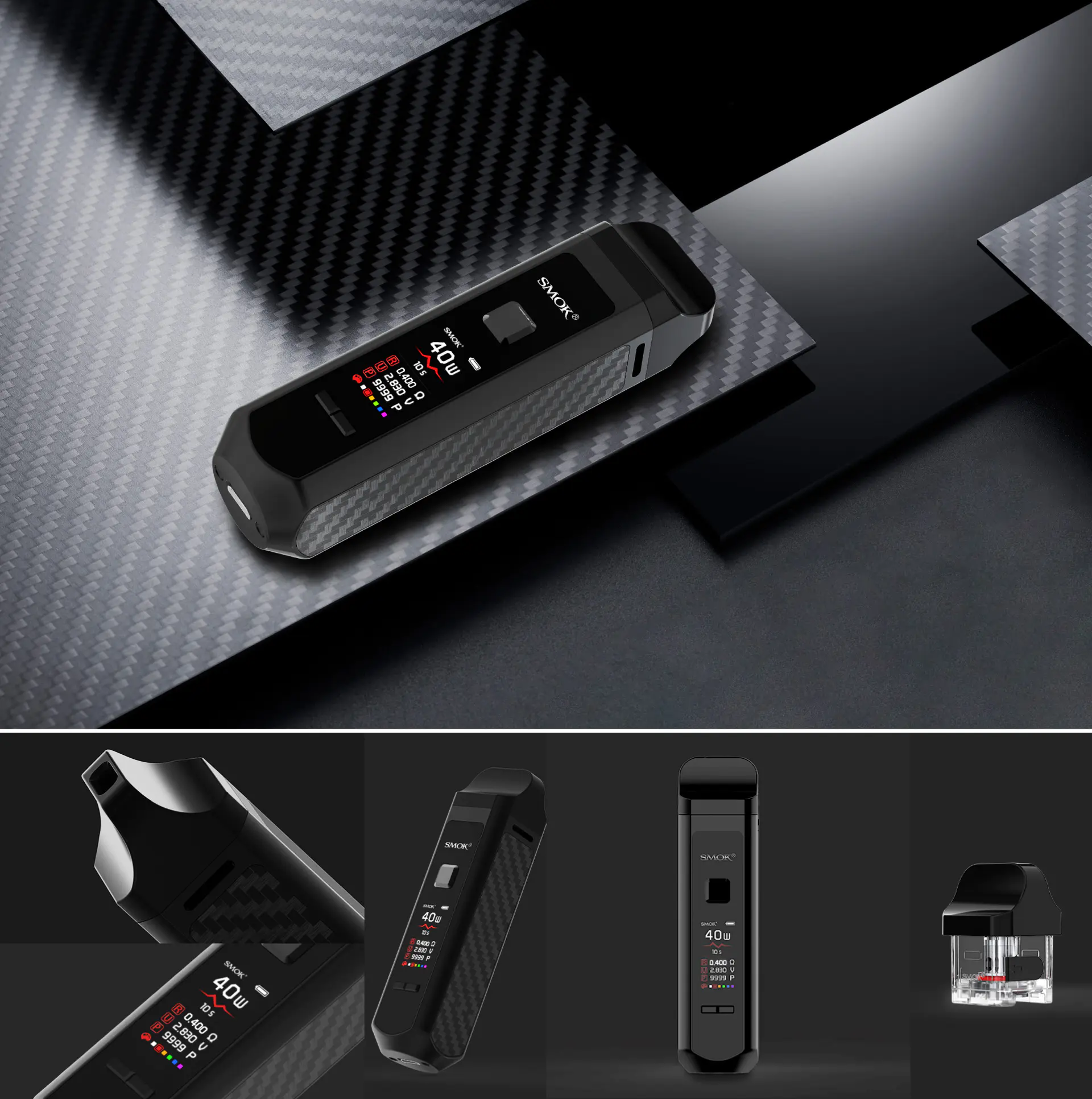 SMOK RPM40 with a Noble Black Finish