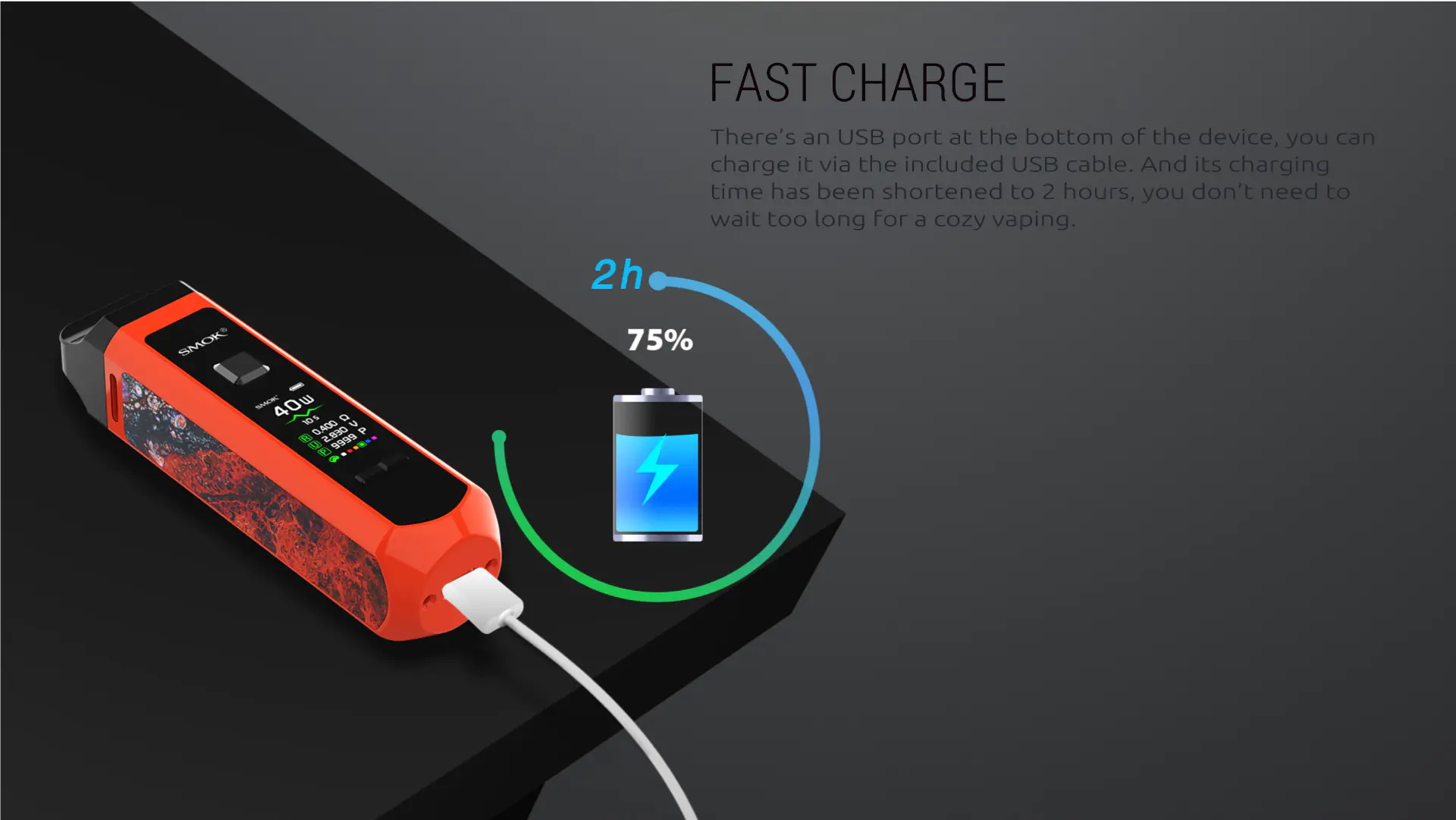 SMOK RPM40 Fast Charging Abality