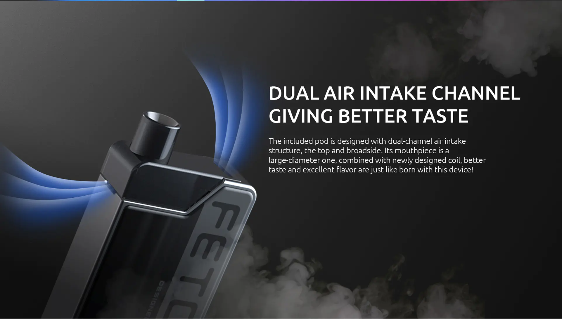 Dual Air Intake Channel Design of SMOK Fetch Mini