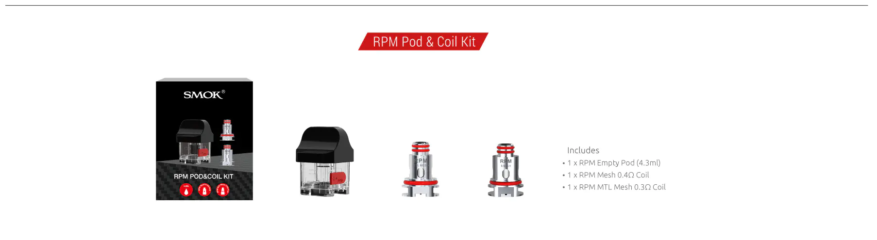 RPM Pod & Coil Kit for SMOK RPM40 Kit