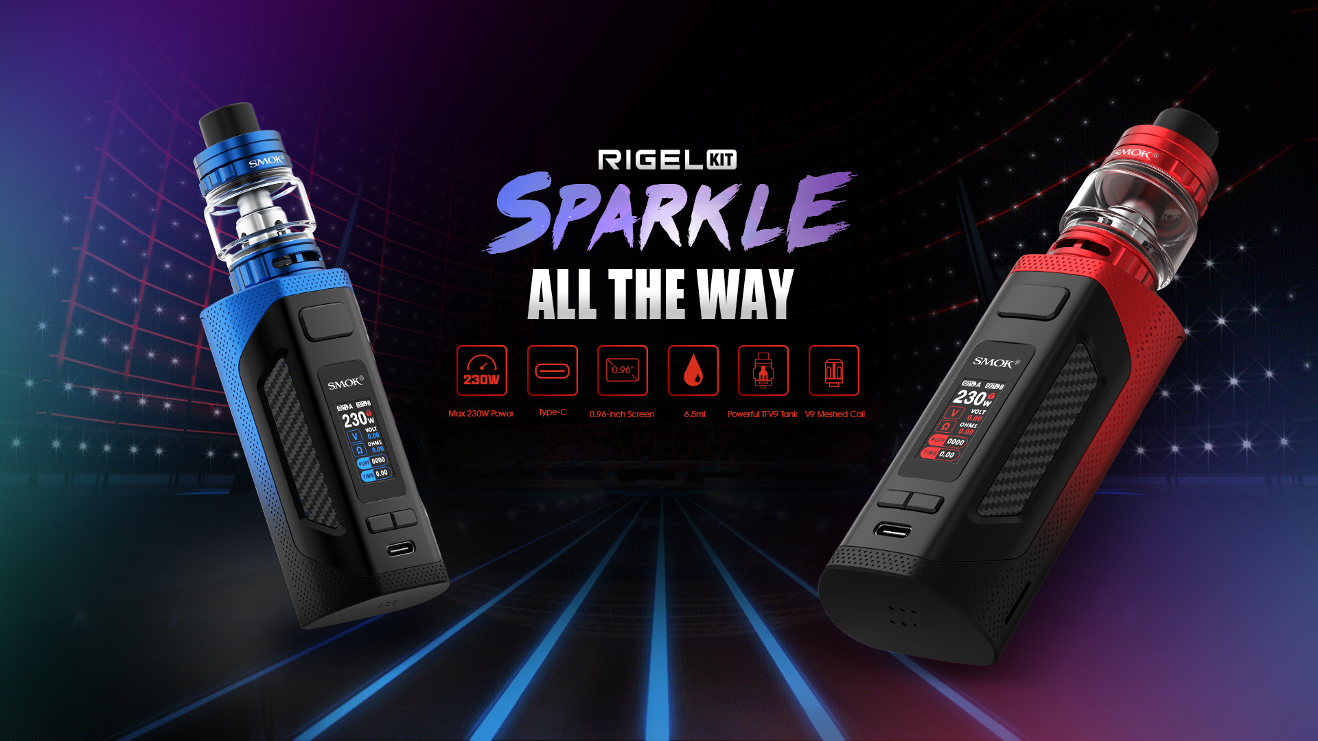 Smok Rigel Vape Kit - Colour Options