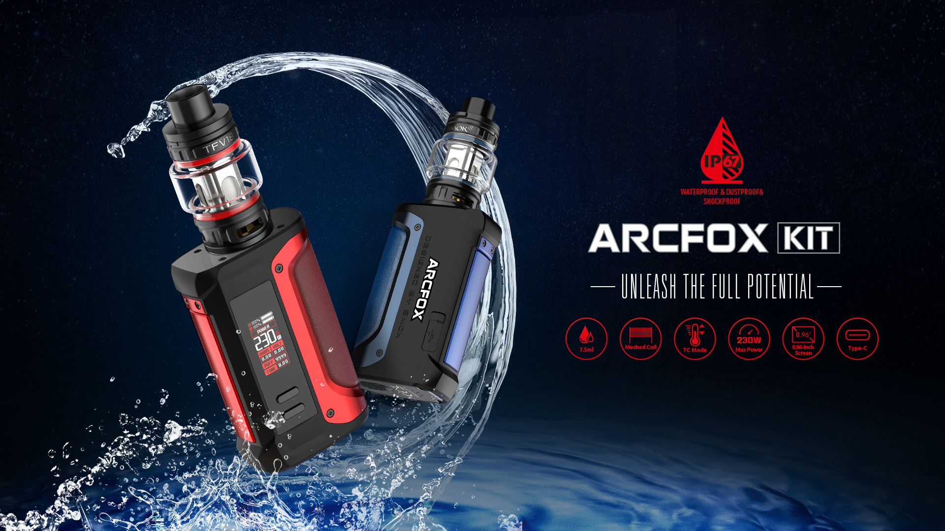 Smok Arcfox 230W Kit | Advanced Vape Kits | VAPE.CO.UK