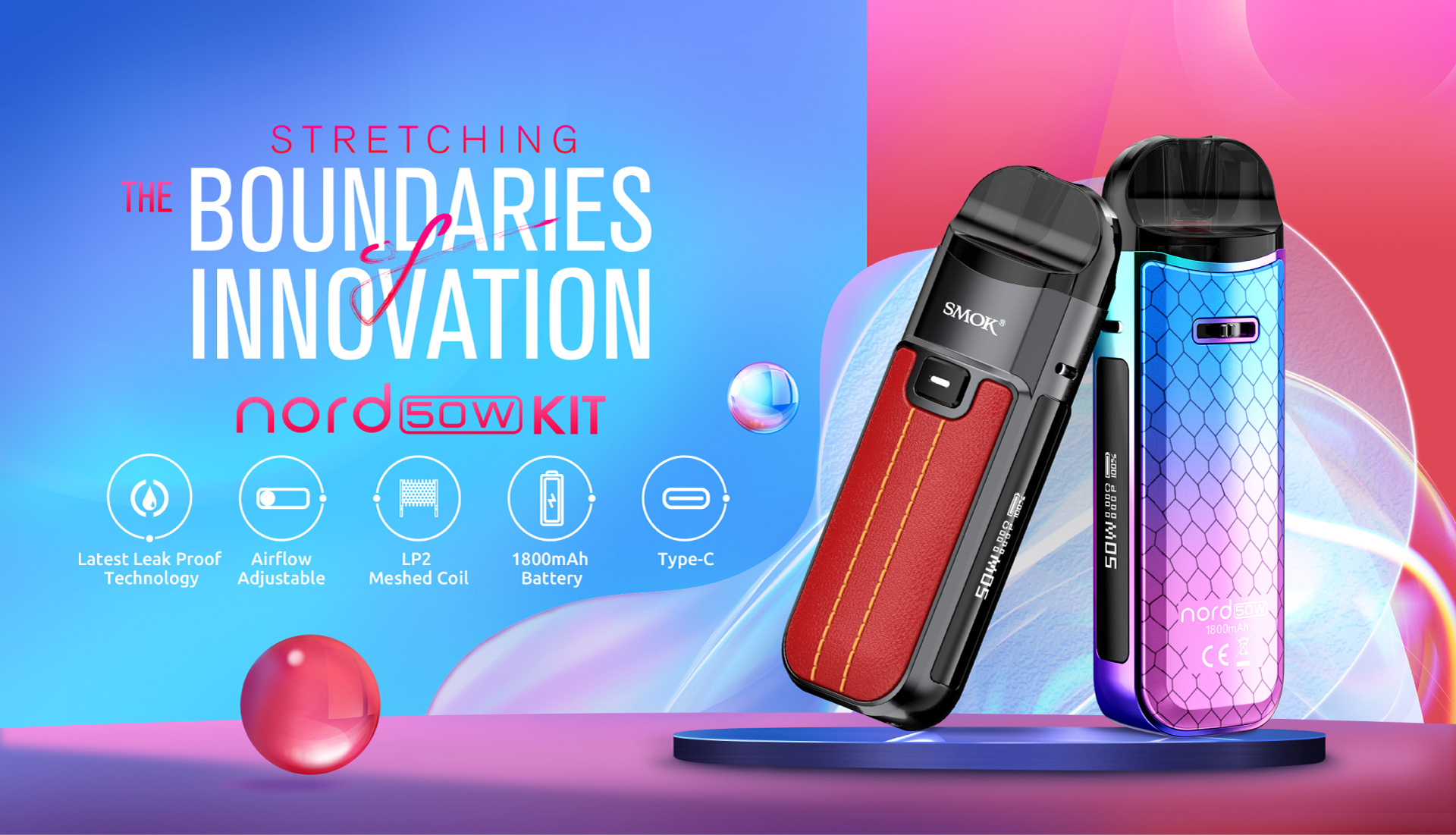 SMOK Nord 50W Pod System Kit 1800mAh UAE Abu Dhabi