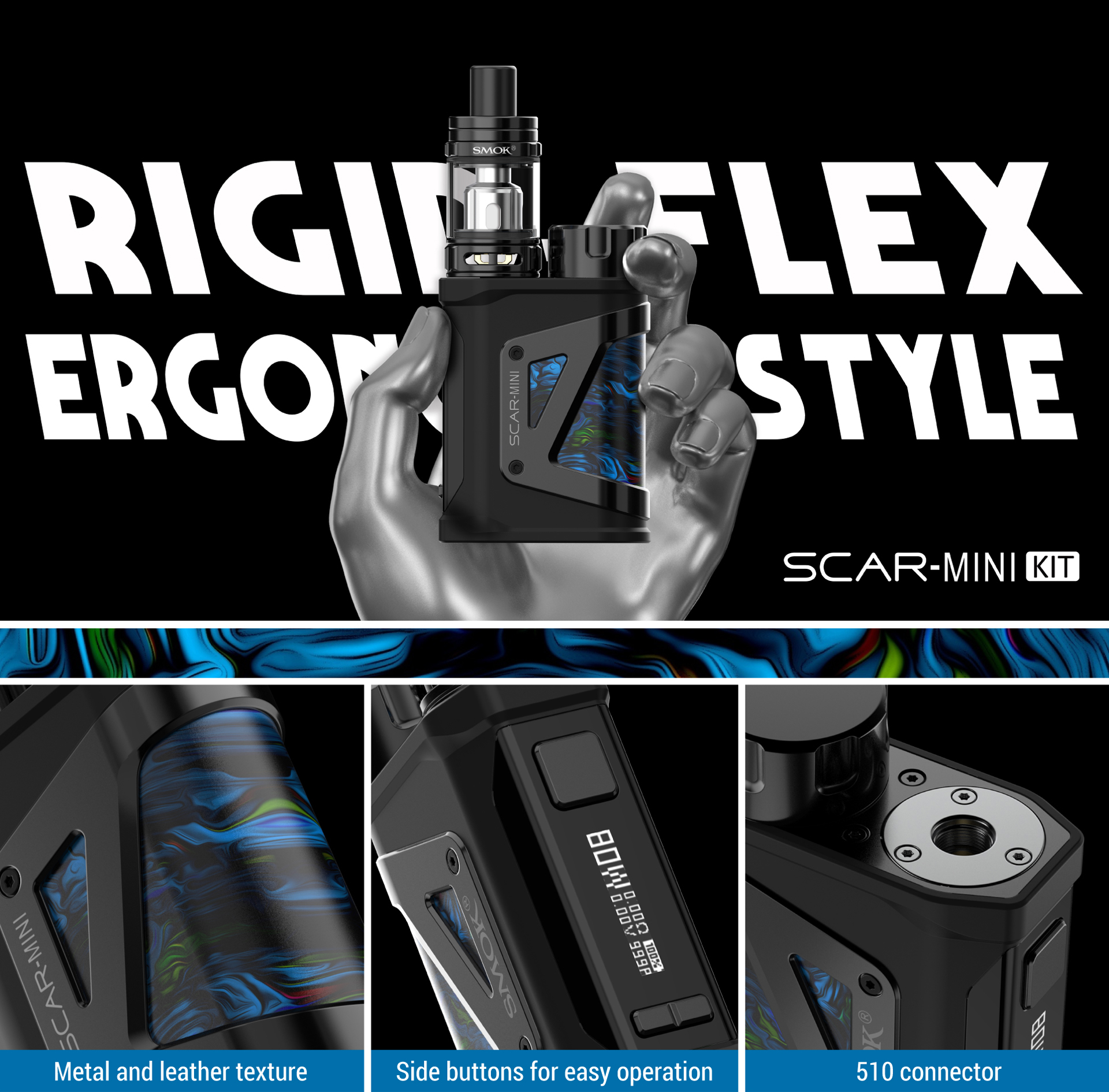 Smok Scar Mini 80W Vape Starter Kit