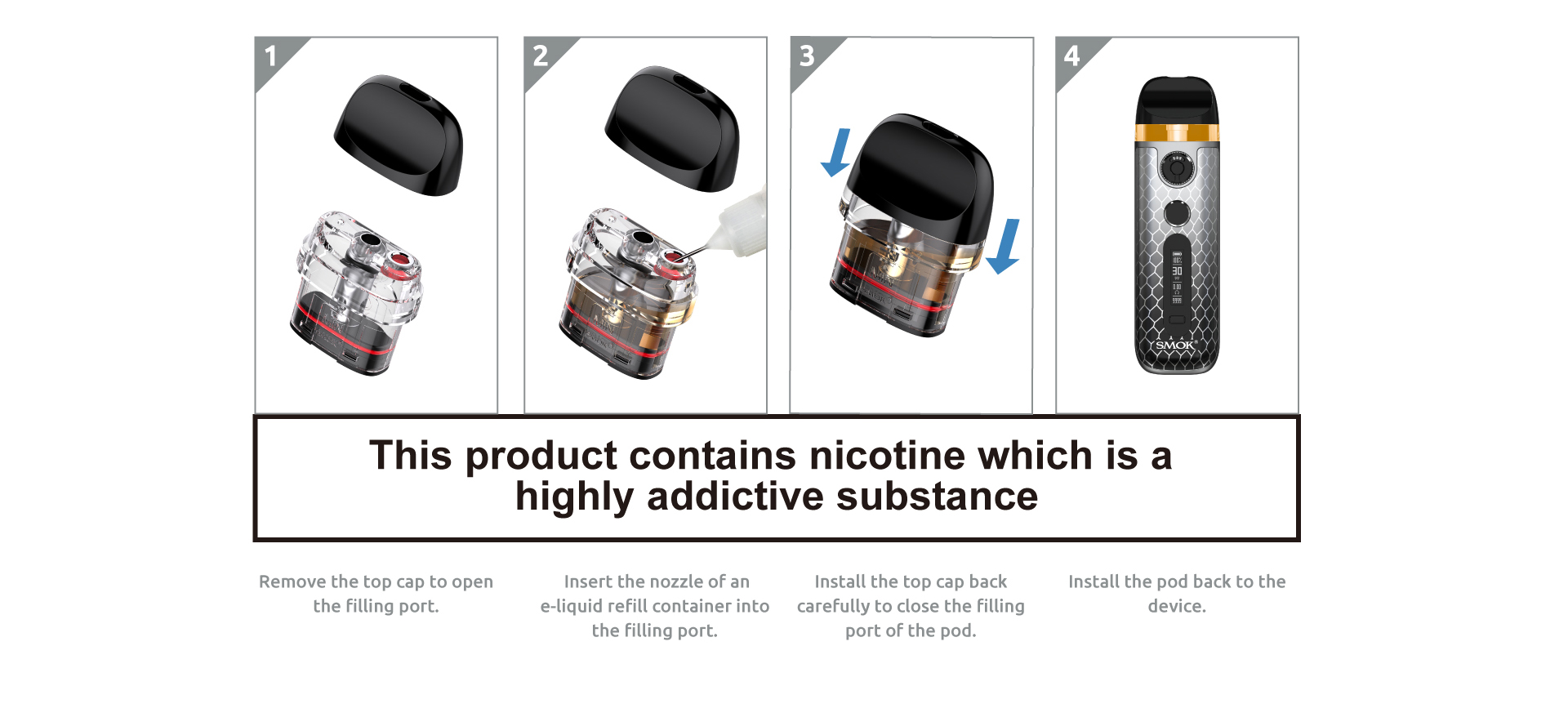 E-Zigarette POD SMOK Novo 5 - Red Stabilizing Wood Rot