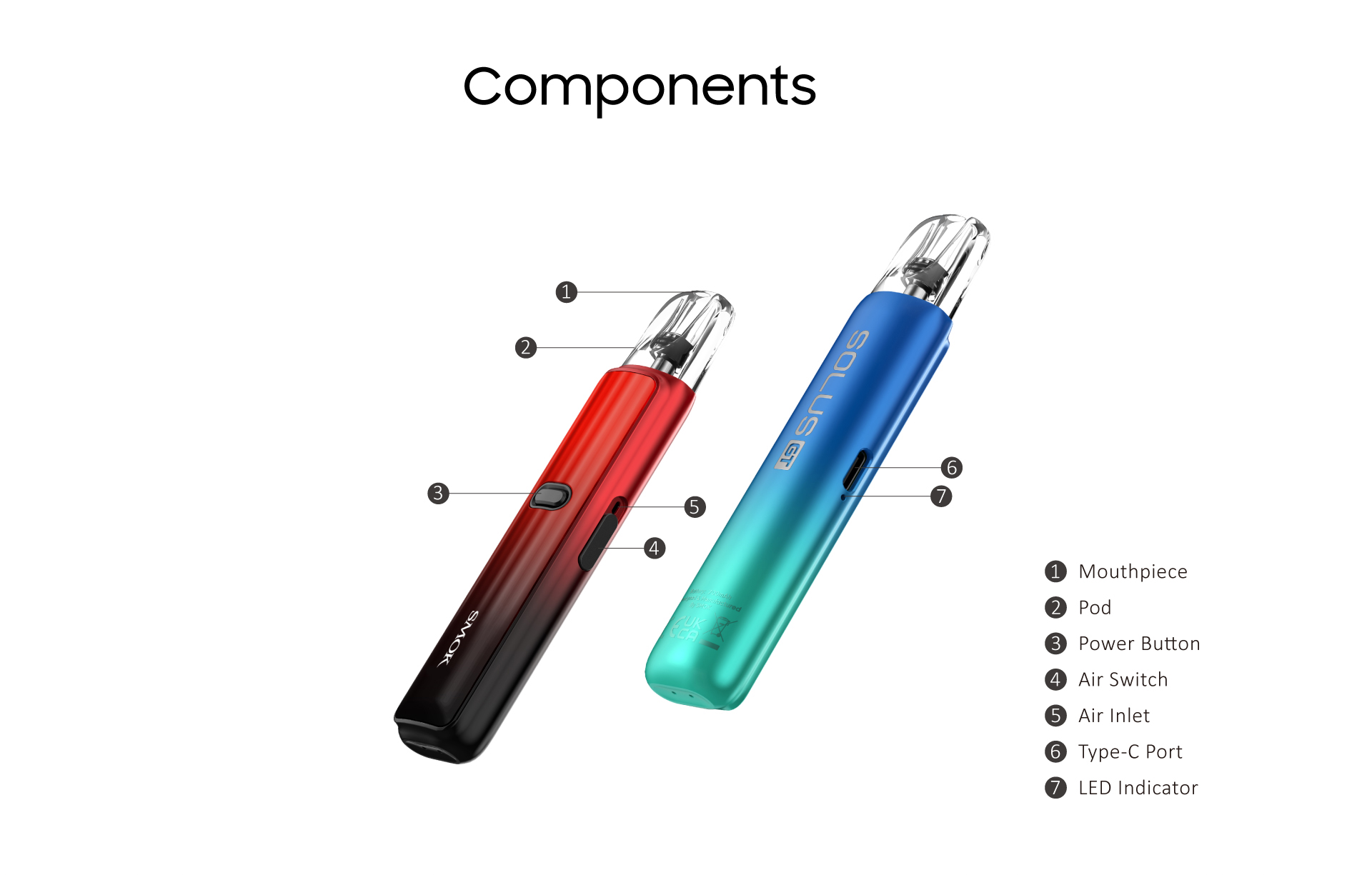elfbar nachfüll pod läuft aus SMOK Solus Kit 700mAh 16W Pod System Kit main image 1